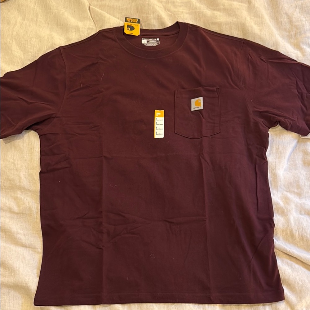Carhartt Brown Short Sleeve Loose Fit Tee Sturdy Classic